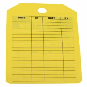 ACCUFORM SIGNS TRS303CTP Inspection Record Tag Black/Yellow PK25 | AH9UCJ 41CN15