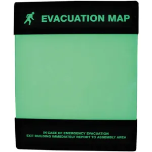 ACCUFORM SIGNS DTA238 Evacuation Map Holder 8-1/2 Inch x 11 Inch | AF6LET 19TZ53