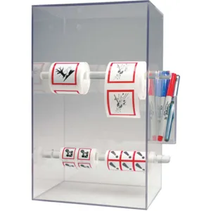 ACCUFORM SIGNS HLS801 Tape and Label Dispenser Acrylic Clear | AH9UAX 41CM74