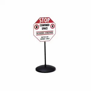 ACCUFORM SIGNS HSP418 Cast Iron Base with Steel Post, 37 lb Base Wt, 4 ft x 1 7/8 Inch x 1 7/8 in | CN7ZQN 3NKF2