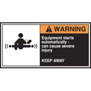 ACCUFORM SIGNS LECN362 Label Cema 2-1/2 x 5 Warning Equipment Pk5 | AC6TKH 36A955