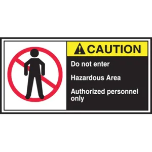 ACCUFORM SIGNS LECN680 Label Cema 2-1/2 x 5 Caution Do Not - Pack Of 5 | AC6TKY 36A969