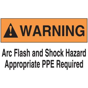 ACCUFORM SIGNS LELC327 Label 7 x 10 Warning Arc Flash And | AC6TJK 36A934