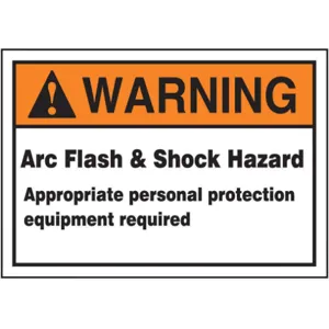 ACCUFORM SIGNS LELC372 Label 3-1/2 x 5 Warning Arc Flash And | AC6TJD 36A928