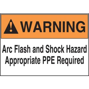 ACCUFORM SIGNS LRLE323 Label 3-1/2 x 5 Warning Arc Flash - Pack Of 100 | AC6TKB 36A949