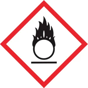 ACCUFORM SIGNS LZH602EV2 Label Flaming Circle 1 x 1 Inch Polypropylene 250 Roll | AC7VJT 38W881