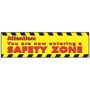 ACCUFORM SIGNS MBR102 Safety Banner 120 x 34in Text Eng | AD2TFY 3TZF2