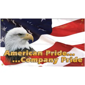 ACCUFORM SIGNS MBR418 Banner American Pride 24 x 48 Inch | AC4XGG 31A697