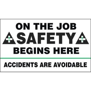 ACCUFORM SIGNS MBR422 Safety Record Signs 28in x 4ft. Vinyl | AF4CPR 8PXH3