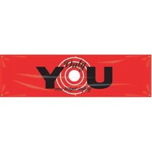 ACCUFORM SIGNS MBR934 Banner Only You Can Target 28 x 96 Inch | AC4XGY 31A713