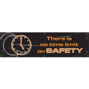 ACCUFORM SIGNS MBR973 Banner There Is No Time 28 x 96 Inch | AC4XHG 31A721