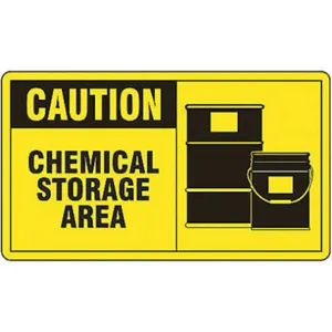 ACCUFORM SIGNS LRAD605VSP Caution Label 5 Inch H 3-1/2 Inch Width - Pack Of 5 | AF4CFX 8PL41