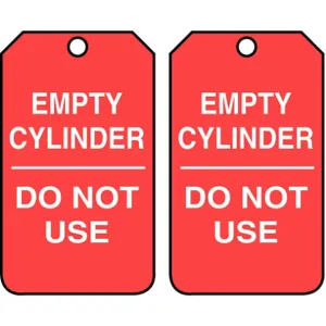 ACCUFORM SIGNS MGT202PTP Cylinder Tag 5-3/4 x 3-1/4 - Pack Of 25 | AD4TRV 43Z328