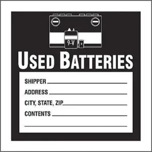 ACCUFORM SIGNS MHZW32EVC Hazardous Waste Label 4 Inch Width - Pack Of 100 | AF4YTF 9R612