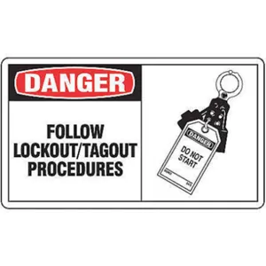 ACCUFORM SIGNS LLKT003VSP Safety Label Information 3-1/2 Inch H Pk5 | AF4FMT 8UUZ9