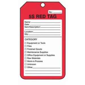 ACCUFORM SIGNS MMT105CTP Safety Tag Cardstock Black/Red PK25 | AH9UBY 41CN01