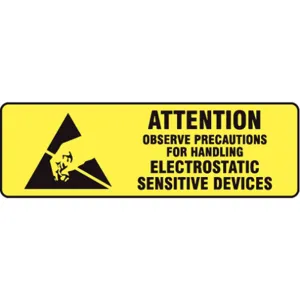 ACCUFORM SIGNS MPC317 Label Attention Observe Precautions 2 x 5/8 500/rl | AC6VEL 36J814