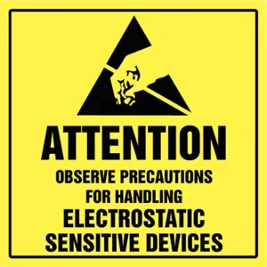 ACCUFORM SIGNS MPC326 Label Attention Observe Precautions 2 x 2 500/rl | AC6VEK 36J813