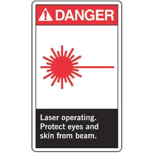 ACCUFORM SIGNS LRAD001VSP Label 3-1/2 Inch Width - Pack Of 5 | AF4VTR 9LMN4