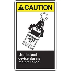 ACCUFORM SIGNS LLKT606VSP Label 5 Inch H 3-1/2 Inch Width - Pack Of 5 | AF6CFW 9WJH2