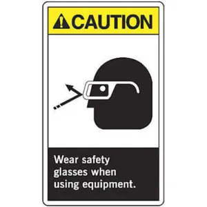 ACCUFORM SIGNS LPPE613VSP Label 5 Inch H 3-1/2 Inch Width - Pack Of 5 | AF4LYG 9AN08