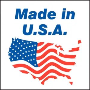 ACCUFORM SIGNS MSN241 Label Made Inch Usa (flag) 1 x 1 500/rl | AC6VER 36J819