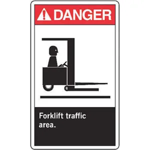 ACCUFORM SIGNS LVHR001VSP Danger Sign Label 5 Inch H - Pack Of 5 | AF3YHZ 8F936