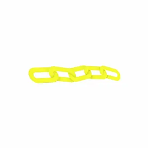 ACCUFORM SIGNS PRCQ368561BL2 Plastic Cha Inch, Create Barriers/Lanes, 2 Inch Size Size, 12 ft Length, Yellow | CN7ZND 49AW70