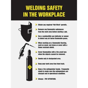 ACCUFORM SIGNS PST324 Poster Welding Safety Inch The 18 x 24 Inch | AC4WXQ 31A032