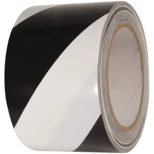 ACCUFORM SIGNS PTM738BKWT Floor Marking Tape Roll 3 Inch W 108 Feet Length | AC9UBA 3JXX8