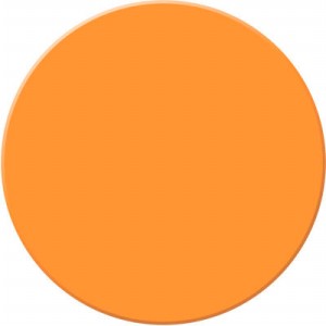ACCUFORM SIGNS PTP208OR Bodenmarkierungsband, Kreis, 9 x 9 cm Größe, Orange | CF4EWM AFPTP208OR