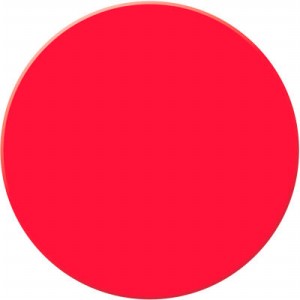 ACCUFORM SIGNS PTP208RD Bodenmarkierungsband, Kreis, 9 x 9 cm Größe, Rot | CF4EWN AFPTP208RD