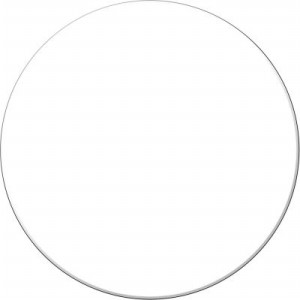 ACCUFORM SIGNS PTP208WT Bodenmarkierungsband, Kreis, 9 x 9 cm Größe, weiß | CF4EWP AFPTP208WT