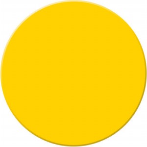 ACCUFORM SIGNS PTP208YL Bodenmarkierungsband, Kreis, 9 x 9 cm Größe, Gelb | CF4EWQ AFPTP208YL