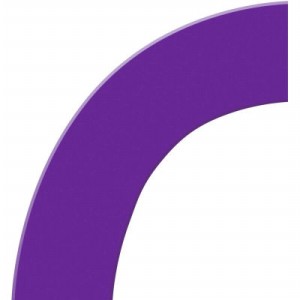 ACCUFORM SIGNS PTP211PR Floor Marking Tape, Curve Corner, 15 x 15 cm Size, Purple | CF4EVK AFPTP211PR