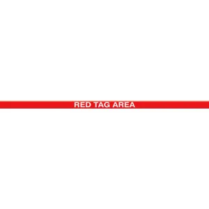 ACCUFORM SIGNS PTP215 Floor Marking Tape, Red Tag Area, 5 x 120 cm Size | CF4EWT AFPTP215RT