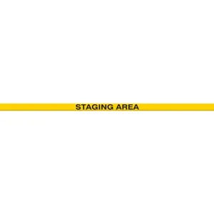 ACCUFORM SIGNS PTP216 Floor Marking Tape, Staging Area, 5 x 120 cm Size | CF4EWV AFPTP216SA