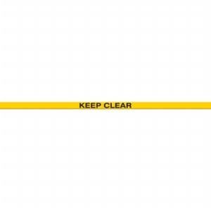 ACCUFORM SIGNS PTP218 Floor Marking Tape, Keep Clear, 5 x 120 cm Size | CF4EXB AFPTP218KC