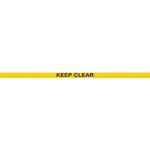 ACCUFORM SIGNS PTP218 Floor Marking Tape, Keep Clear, 5 x 120 cm Size | CF4EXB AFPTP218KC