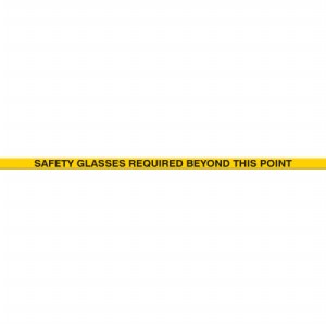 ACCUFORM SIGNS PTP219 Bodenmarkierungsband, Schutzbrille, 5 x 120 cm Größe | CF4EXD AFPTP219SG