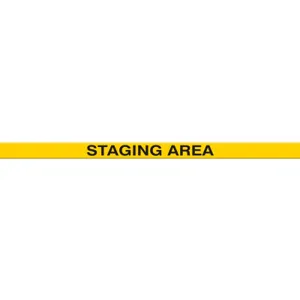 ACCUFORM SIGNS PTP222 Floor Marking Tape, Staging Area, 5 x 120 cm Size | CF4EWW AFPTP222SA