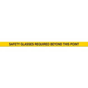 ACCUFORM SIGNS PTP225 Floor Marking Tape, Safety Glasses, 5 x 120 cm Size | CF4EXE AFPTP225SG