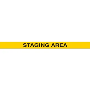 ACCUFORM SIGNS PTP229 Floor Marking Tape, Staging Area, 5 x 120 cm Size | CF4EWX AFPTP229SA