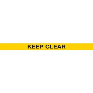 ACCUFORM SIGNS PTP231 Floor Marking Tape, Keep Clear, 5 x 120 cm Size | CF4EXC AFPTP231KC