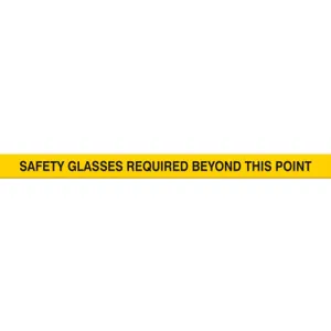 ACCUFORM SIGNS PTP232 Floor Marking Tape, Safety Glasses, 5 x 120 cm Size | CF4EXF AFPTP232SG