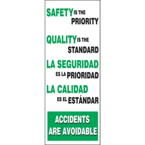 ACCUFORM SIGNS SBMBR613 Safety Record Signs 74 x 28in Vinyl | AF3ZCM 8GE69