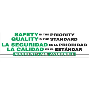 ACCUFORM SIGNS SBMBR897 Safety Record Signs 28in x 8ft. Vinyl | AF4CPT 8PXH4