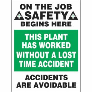 ACCUFORM SIGNS SP124886L Safety Poster, 22 X 17 Inch Nominal Sign Size, Clear Film Laminate, English, Plastic | CN7ZQA 8TXD9