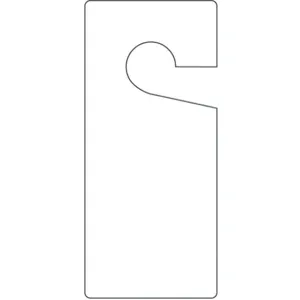 ACCUFORM SIGNS TAD835 Blank Tag 9 x 4 Inch White Plastic - Pack Of 10 | AD2ZZH 3XCY9