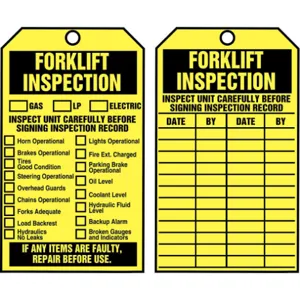 ACCUFORM SIGNS TAR722 Inspection Tag By The Roll 6.25 x 3 - Pack Of 250 | AD4TNH 43Z223